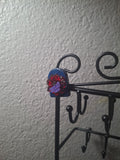 Red Flower with Purple butterfly Fridge magnet