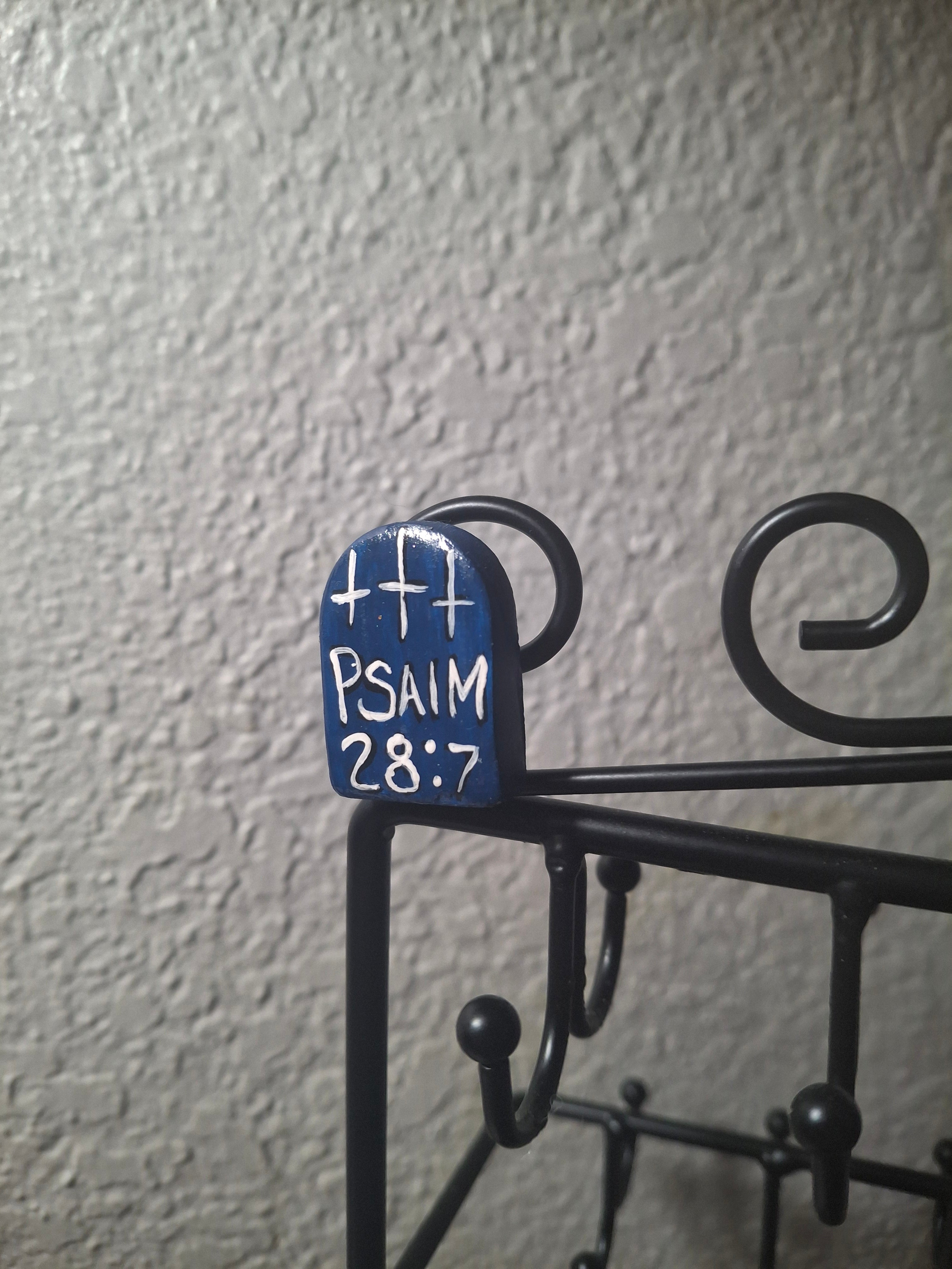 Psalm 28:7 fridge magnet