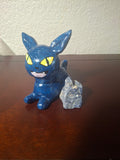blue sparkly cat