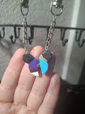 Aladdin and Jasmine couple/friend magnetic keychain