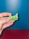 Green Demon Magnet Cat